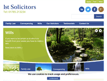 Tablet Screenshot of 1st-solicitors.co.uk